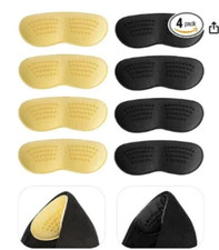 Anti-Slip Heel Grips, FootJKYX Liner Cushions Inserts for Women Men, Heel Pads 4