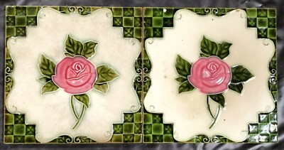 6'' x 6'' Ceramic Glazed tile Porcelain Brick Collection Display décor Nomark Q2