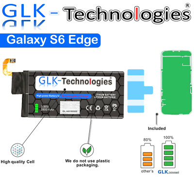 GLK Akku für Samsung Galaxy S6 Edge SM-G925F EB-BG925ABE Batterie  Ohne Set