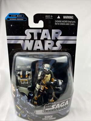 Star Wars The Saga Collection 3.75  Scorch Republic Commando Action Figure - NEW