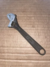 Crescent AT16 Adjustable Wrench - 6-inch Black Oxide Finish - Vintage USA