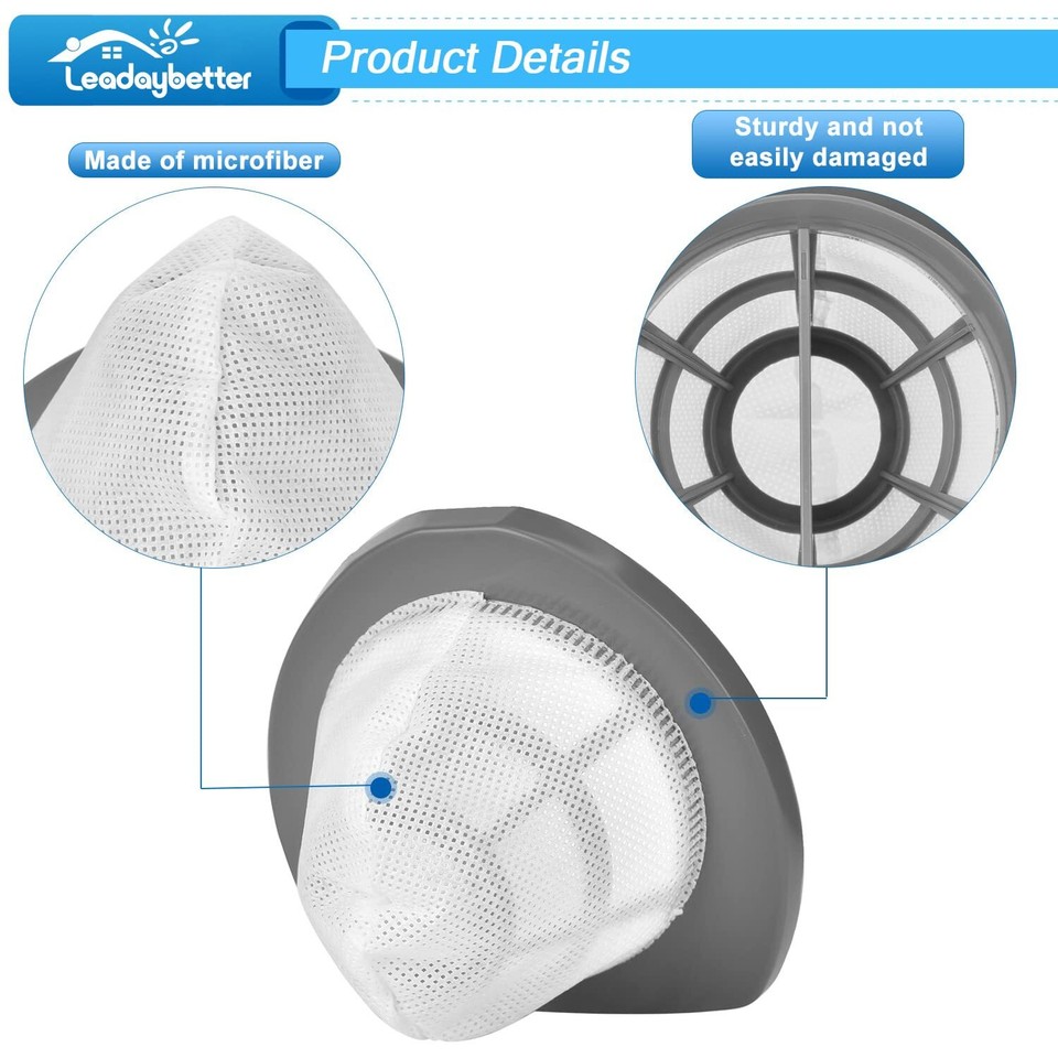 6 Pack 2033 Vacuum Filter for Bissell Featherweight Stick Lightweight