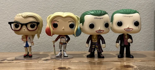 Funko Pop Suicide Squad The Joker / Harley Quinn 2 Pack FYE, Dr Harleen, Joker