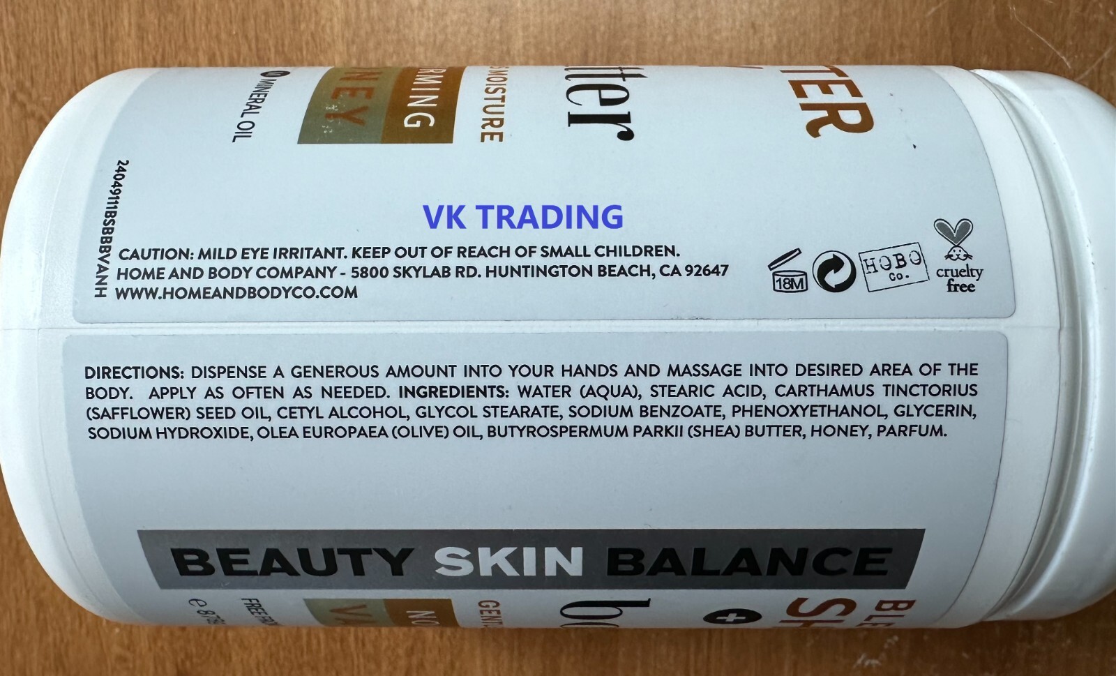 (2-Pk) BEAUTY SKIN BALANCE Nourishing Firming SHEA + VANILLA HONEY BODY BUTTER
