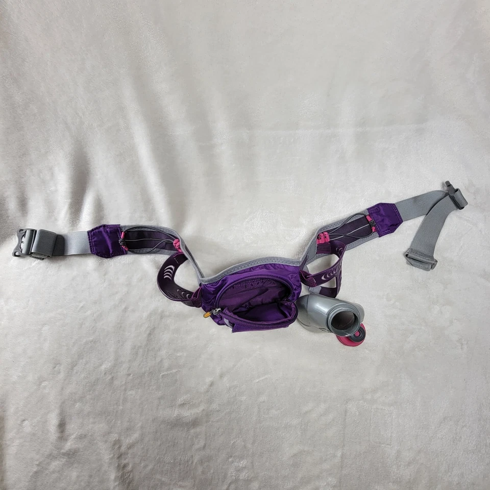 Cinturón de hidratación Nathan Trail Mix cintura correr botella de agua de 1-10 oz 2 soportes H20 Foto 4 de 4