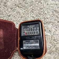 Vintage Weston Model 853 Direct Reading Exposure Light Meter with Leather Case