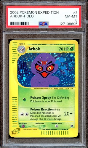 Arbok graded PSA 8 for sale on eBay