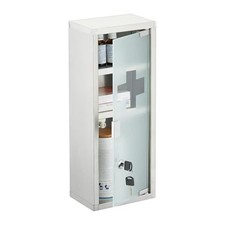 (TG. HLP: 45x18x12 cm) Relaxdays Armadietto Pronto Soccorso Medicinali, Cassetta