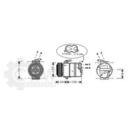 AVA Quality Cooling Kompressor Klimaanlage FüR Opel Astra G CC F48_ F08_