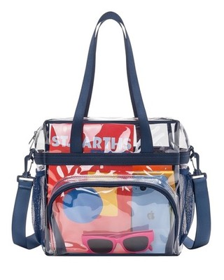 Clear Bag for Stadium Events Sports Fan Tote Bags with Removable Strap for Sp...