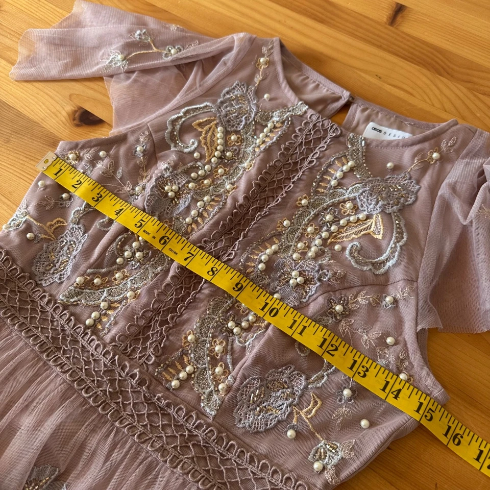 Dress Women 2 Boho Regency Ethereal Fairy Wedding Bridesmaid Dusty Rose Maxi - Image 2 of 4