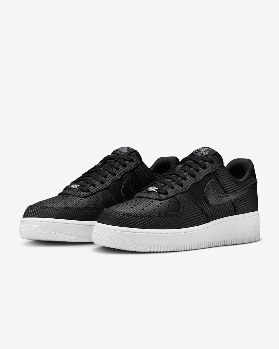 NIKE Women's Air Force 1 '07 IM6533-002 Black Smoke Gray Metallic