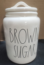 Rae Dunn Brown Sugar Ceramic Canister Jar With Lid Artisan Collection by Magenta