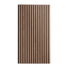 Walnut Wood Slat Acoustic Panels 23.6 x 47.2 inch - Modern Wall Decor, Easy Inst