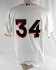 2012-18 Miami Marlins #34 Game Used White Jersey 48 765 — photo 2