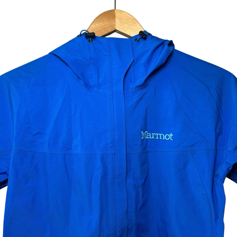 Marmot Gore-Tex Paclite Rain Jacket Blue Men’s Size S Waterproof Hiking - Image 3 of 4