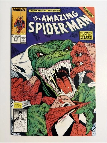 Amazing Spider-Man #313 (1989) Todd McFarlane Lizard Marvel NM