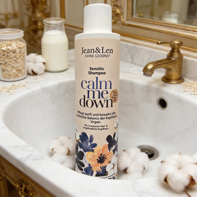 Jean&Len CALM ME DOWN Haar Shampoo Kopfhaut in Balance Milde Schaum Pflege