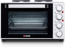 Haden 25L Mini Oven with Grill & Double Hot Plates – Versatile Table top Oven