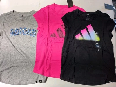 3 Pack Adidas Girls T-shirts Size 10/12 - Image 1 of 4