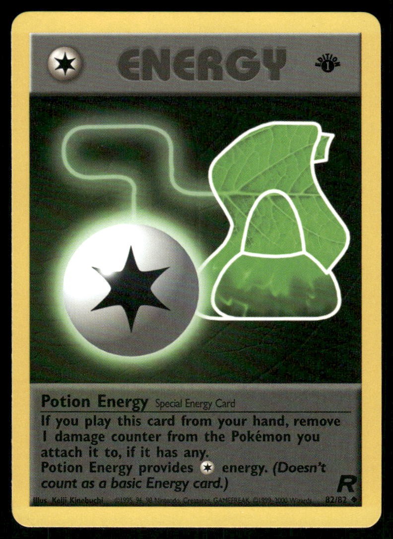 Pokemon Cards Potion Energy 82/82 1st Edition Team Rocket NM WEEKLY AUCTIONS