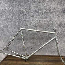 Vintage Fuji Gran Tourer 12 Road Bike Frame 53cm Steel Japan Silver 700c 135mm