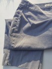 Coldwater Creek, SIZE 16 SEERSUCKER Pants Blue + White, Fine Line Wale Capri — photo 4