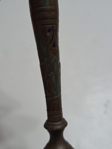 Vintage Messing Handglocke 5" hoch Made in India - Bild 7 von 13