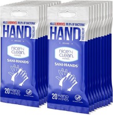 Nice 'N Clean Sensitive Skin Hand Wipes with Aloe  Vitamin E, 400 Count