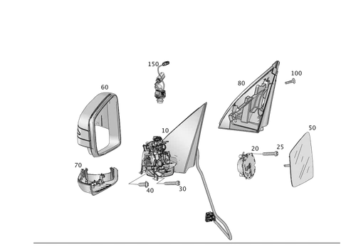 Genuine Mercedes-Benz Cover Trim 166-810-03-15