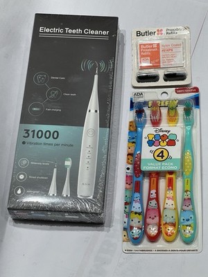 Electric Teeth Cleaner 31000/ Min+ Bonus Pack Of 4 Toothbrushes & Butler Refills