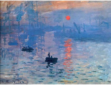 Claude Monet Impression Sunrise Old Master Painting Art Print Poster Wall Decor