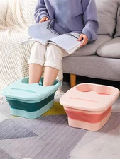 Collapsible Foot Bath Basin for Soaking Feet,Foot Soak Tub,Plastic Foot Bucket
