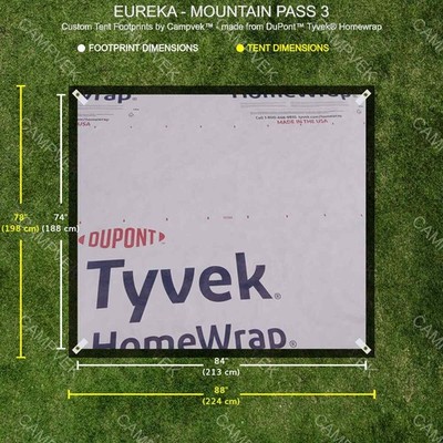 Tyvek Footprint for the EUREKA MOUNTAIN PASS 3 Tent