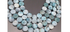 12mm Amazing DR Natural LARIMAR Stone beads Rondelle GemStone Beads