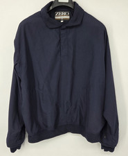 Zero Restriction 1/4 Snap Pullover Long Sleeve Windbreaker Men's Large Navy Blue