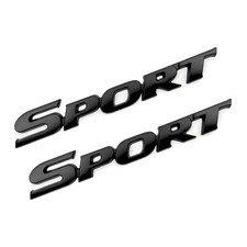 2PCS 3D Metal Car Sport Sticker, Metal Sport Edition Emblem Car Tailgate Deca...