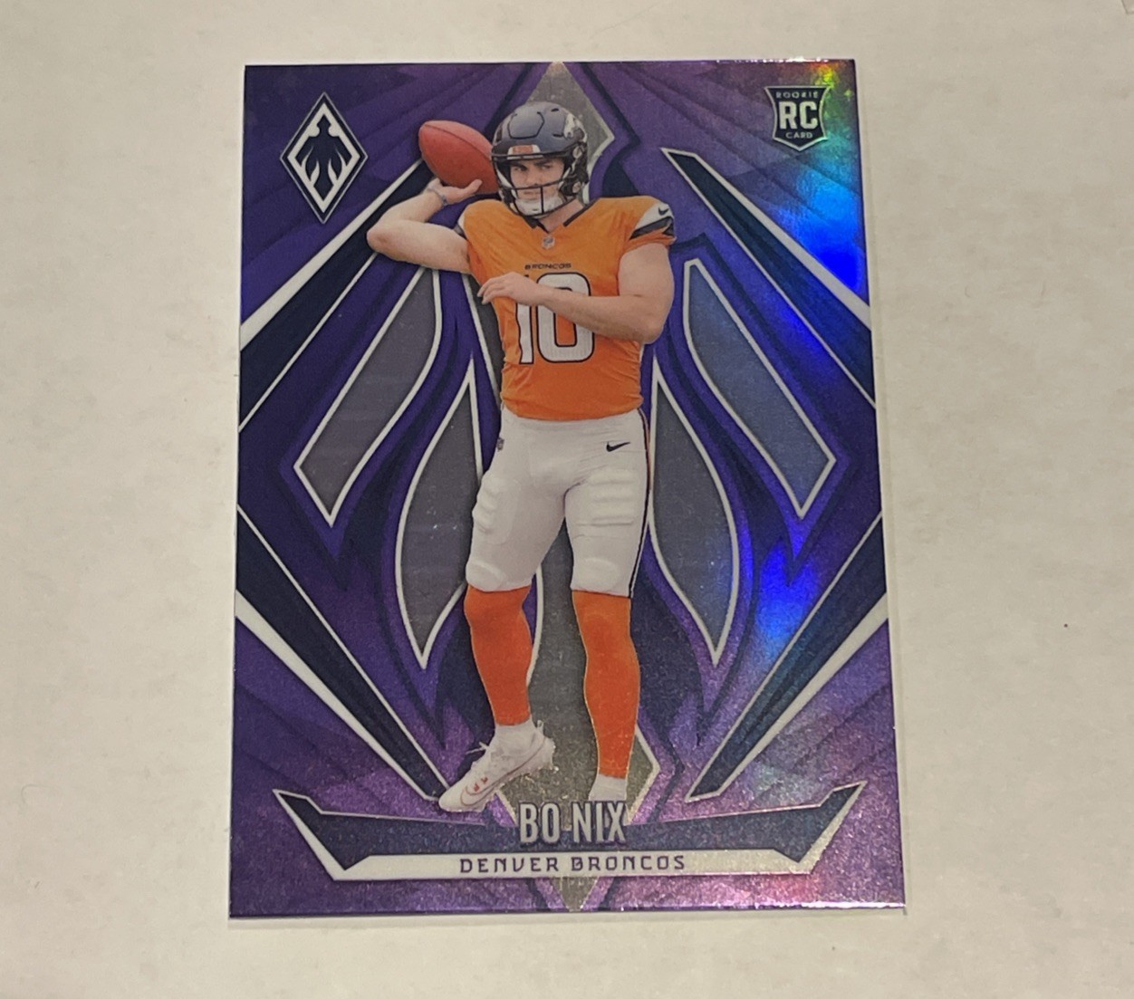 2024 Panini Phoenix - Rookies Bo Nix #159 Purple (RC)
