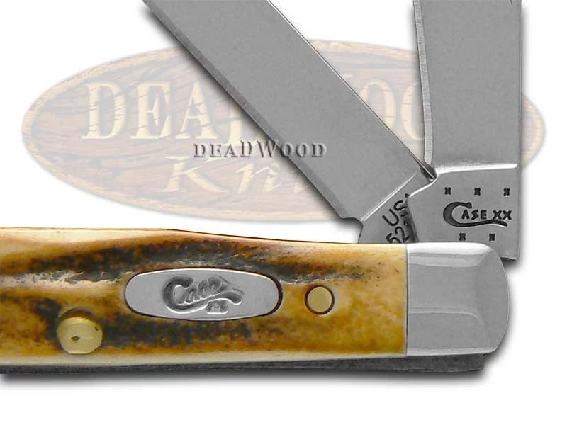 Case xx Knives Tiny Trapper Genuine Deer Stag Stainless Pocket Knife 05968 - Image 2 of 4