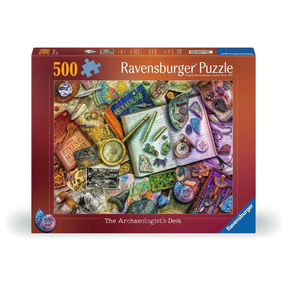 Ravensburger The Archaeologist's Desk 500pc Jigsaw Puzzle for Adults