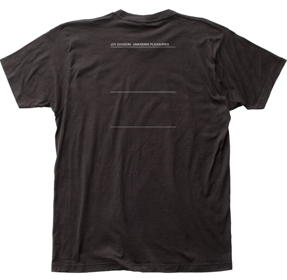 Joy Division Unknown Pleasures T Shirt Mens Rock Band Tee Classic Music Black - Image 2 of 3