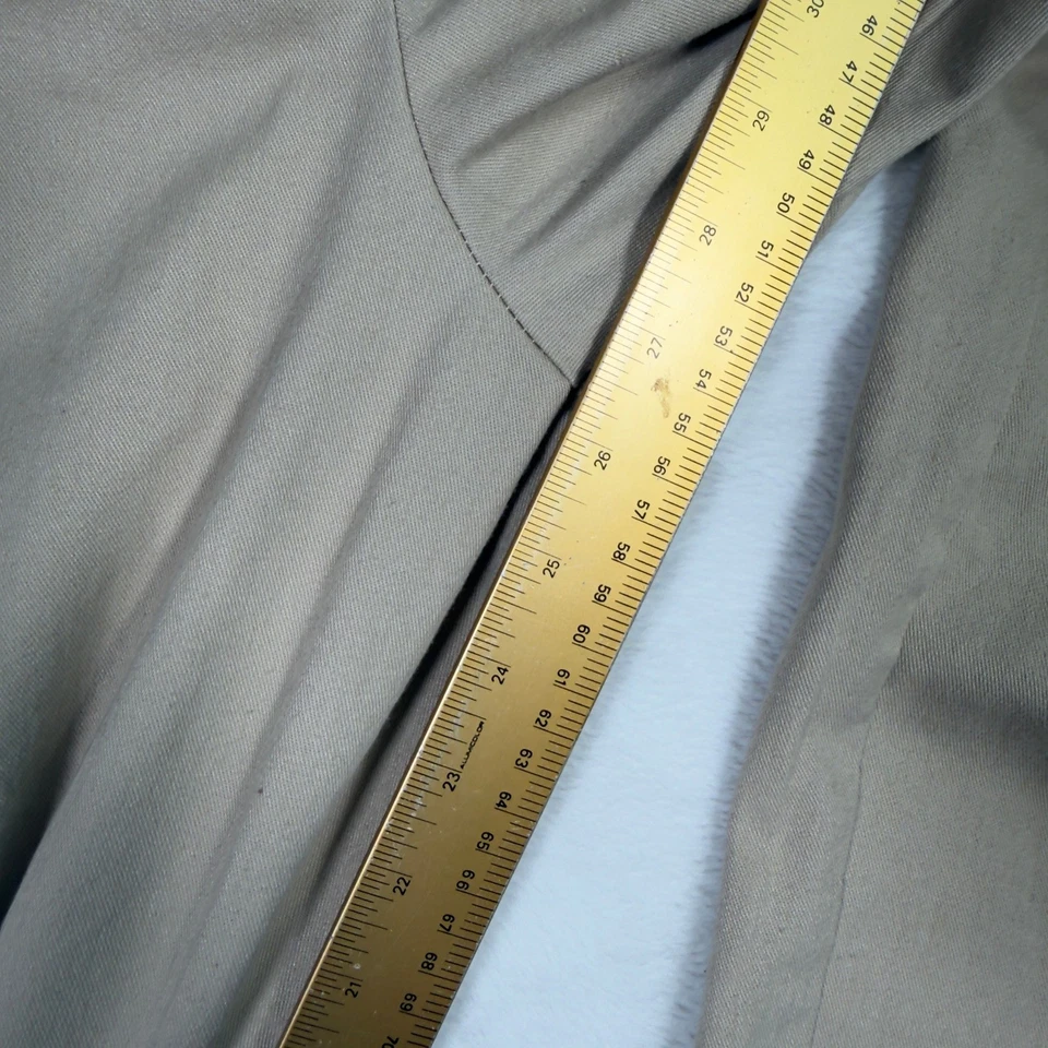 Pantalones de mujer Blair talla 18 PT beige plisados cintura alta pierna cónica Foto 3 de 4