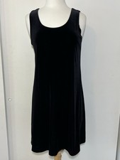 Vintage Personal Property Sleeveless Velvet Swing Midi Dress