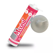 Maxisil 10.5 Oz. Gray Pearl Gray Standard Tube Natural Stone Silicone Sealant