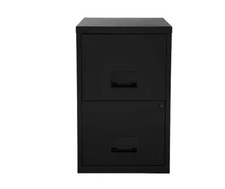 Pierre Henry Metal 2 Drawer Maxi Filing Cabinet A4 Black