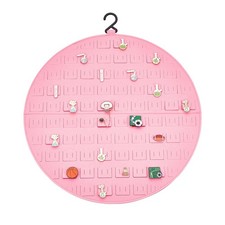1pc Double-sided Soft Felt Wall-Mounted Jewelry Hanging rolls for Earrings