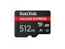 SanDisk 512 GB UHS-I U3 microSD Express sdsqxfn-512g-gn4nn 