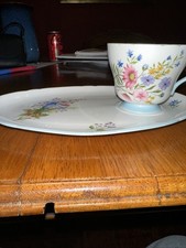 Shelley Bone China Wild Flowers Scalloped Cup & Saucer Set