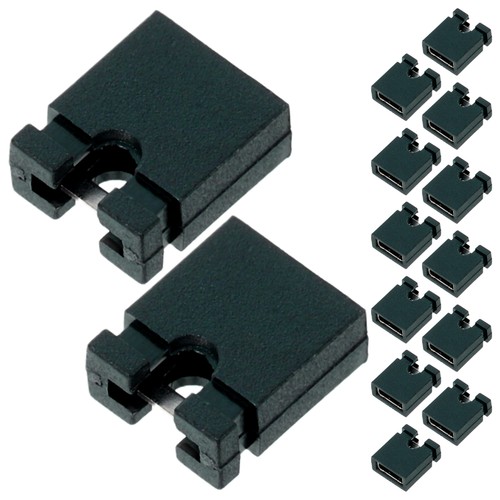 100 Pcs Jumper Cap Black Pin Connectors Electronic Connection Caps - Picture 2 of 12