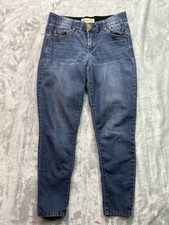 Democracy Womens Sz 2 Blue Jeans Skinny Ab Technology Mid Rise Ladies Pants